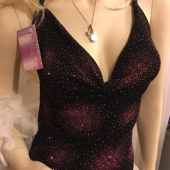 RARE gorgeous pixie dress covered in sapphire pink glitter! - Picture 7 of 16